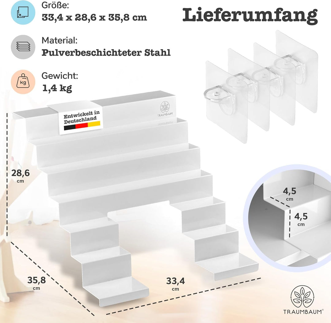 TRAUMBAUM® Tonie Regal als Einsatz für IKEA KALLAX | vollständig magnetisches Toniebox Regal für meh