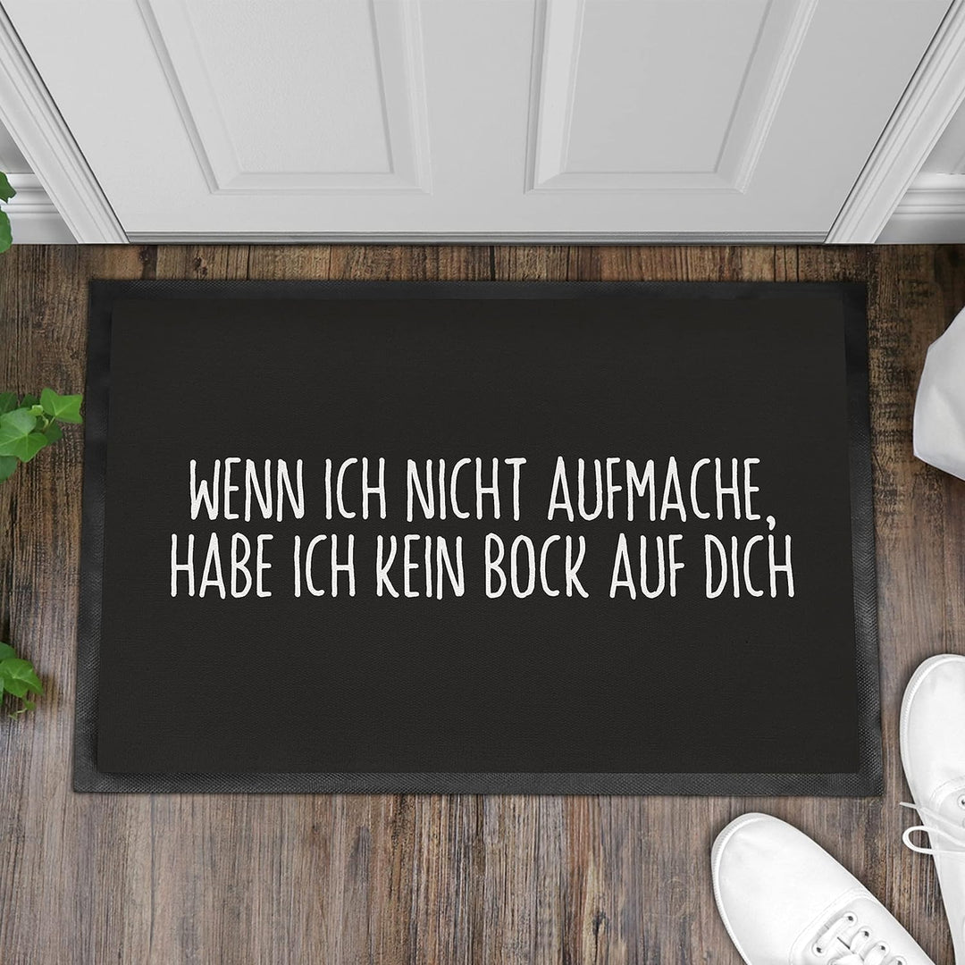 Trendation - Lustige Fussmatte mit Spruch Geschenk Lustiger Spruch Kein Bock Auf Dich Fussmatten 60x