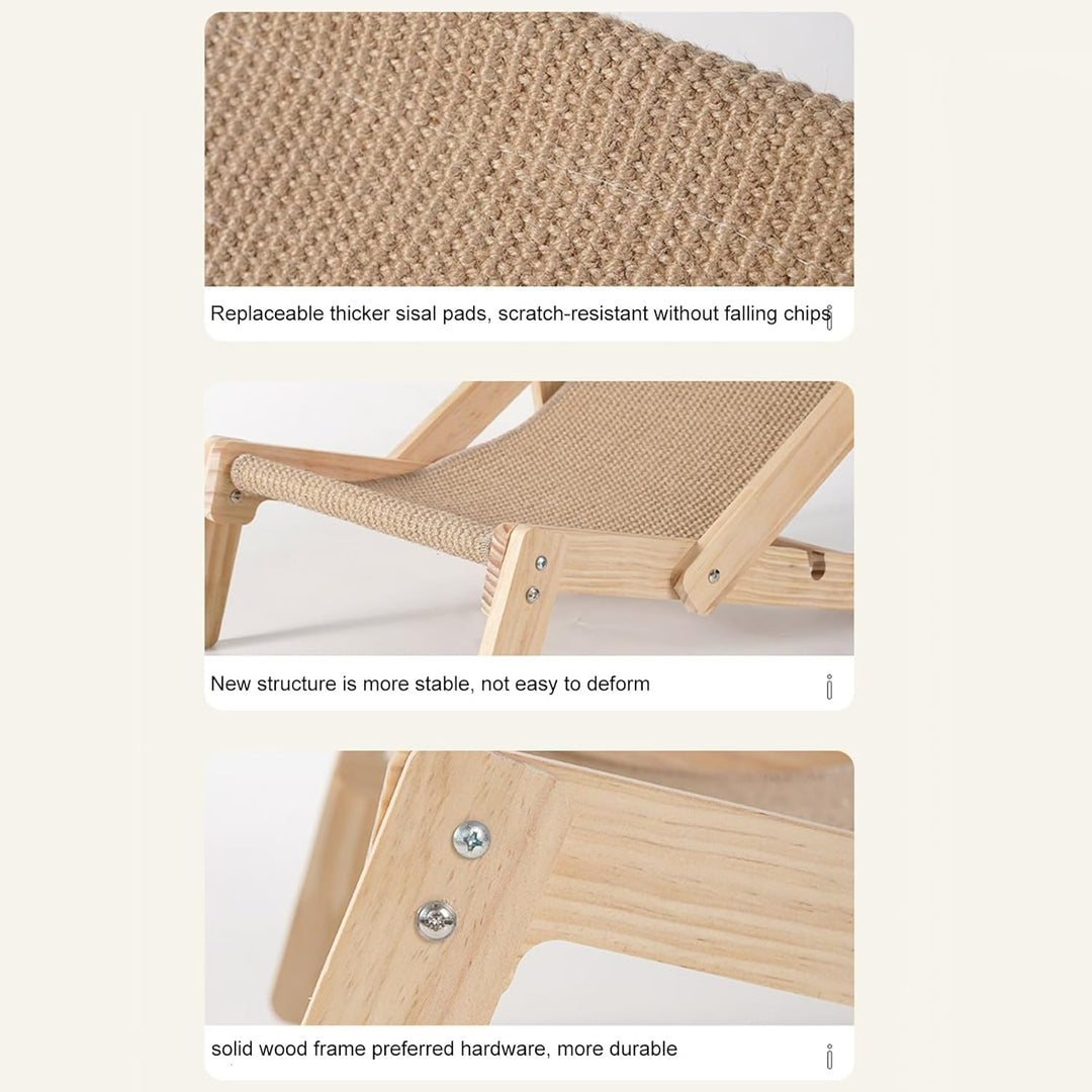 Erhöhtes Katzenbett, Katzenstuhl Balkon, Katzen Hochbett Haustierbett, Katzen Sisal Stuhl, Haustierb