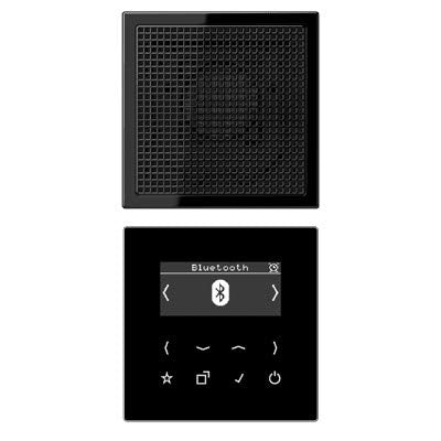 Jung Smart DAB+ Digitalradio DAB LS1 BT SW Bluetooth SetMono1LS Radio 4011377172678 Schwarz mit 1 La