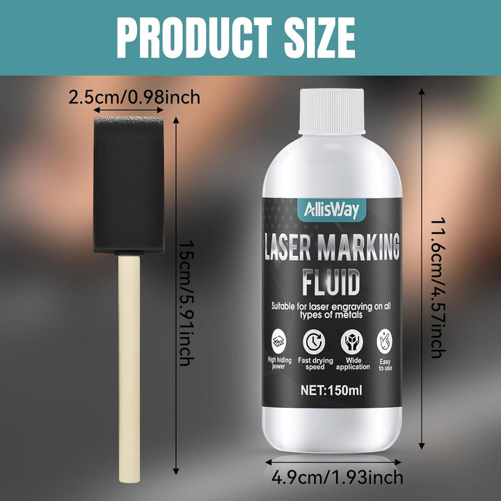 Lasermarkierungsflüssigkeit, Lasermarkierungspuder, Laser Markierungsspray, Laser Marking Fluid, Sch