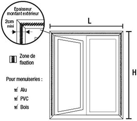 Fliegengitter verstellbar Magnetverschluss Tranquilisafe® für Fenster - Fliegengitter magnetisch - F