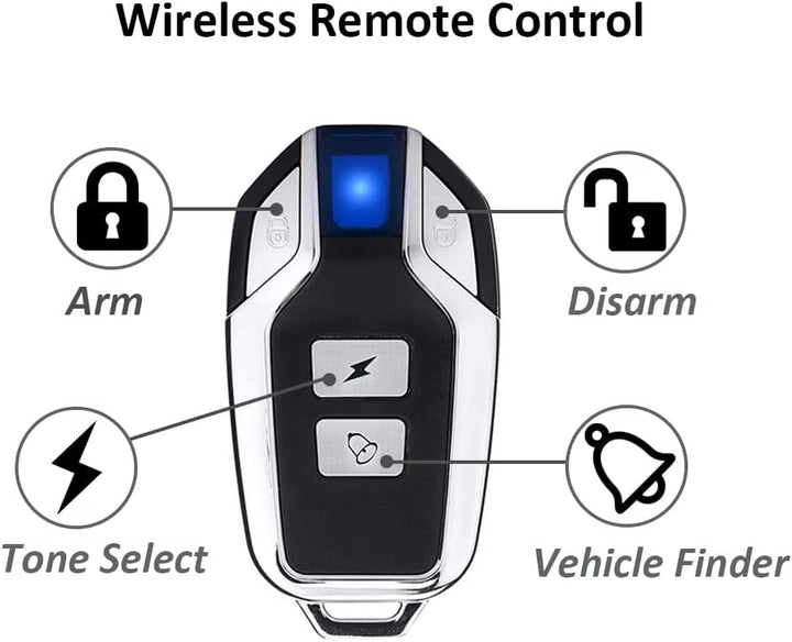 Lancoon Verbesserter Fahrrad Alarm 2 Packungen, 110dB Diebstahlsicherung Sensor Wasserdicht Für Moto