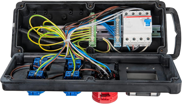 SIROX® Vollgummi Verteilerbox "GOTHA" mit FI-Schalter