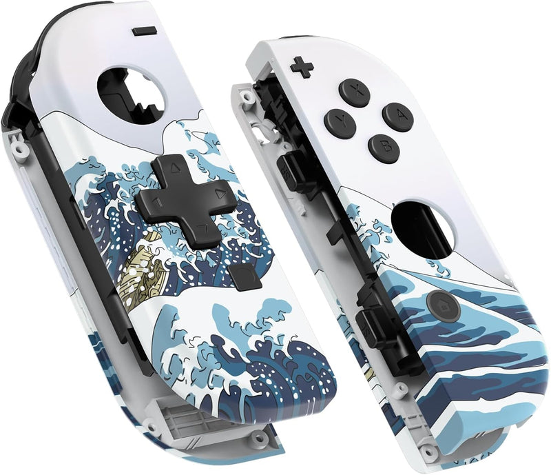 eXtremeRate NS Joycon Hülle & Tasten, DIY-Ersatz Gehäuse Case Grips Skin Shell & Knöpfe Buttons Umba