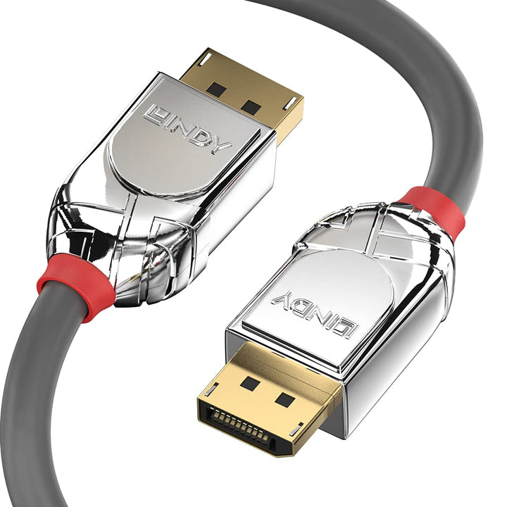 LINDY 36303 3m DisplayPort 1.2 Kabel, Cromo Line, anthrazit 3 Meter, 3 Meter