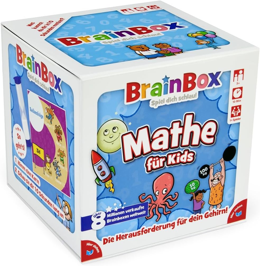 Brain 2094939 BOX 94939 - Lernspiel - Mathe für Kids, Spiel dich schlau - ab 1 Spieler, Dauer circa