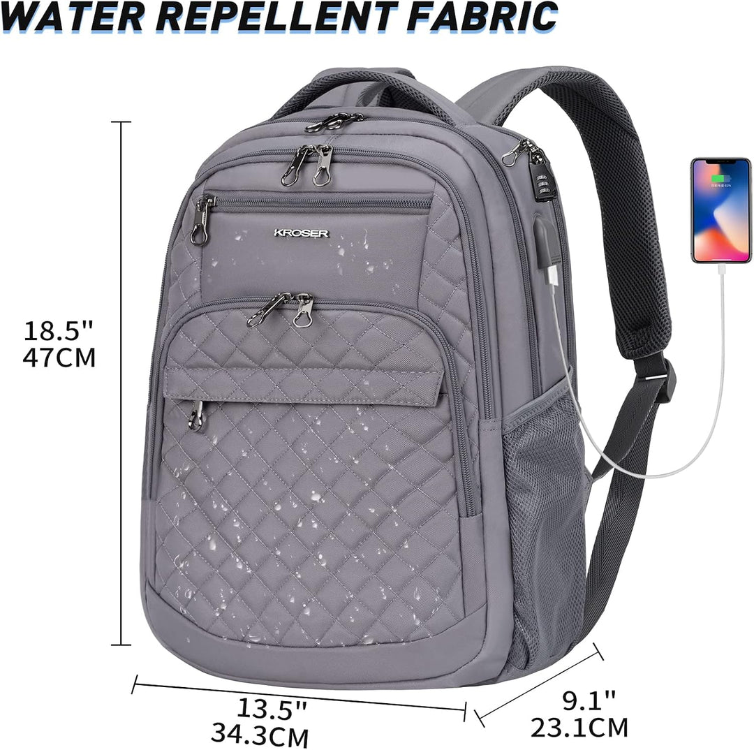 KROSER Laptop Rucksack 17-17,3&