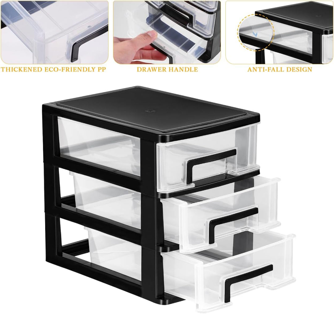 IMIKEYA Schreibtisch Organizer mit Schubladen - Klein Desk Schubladenbox Lagerung Schublade Multi-Sc