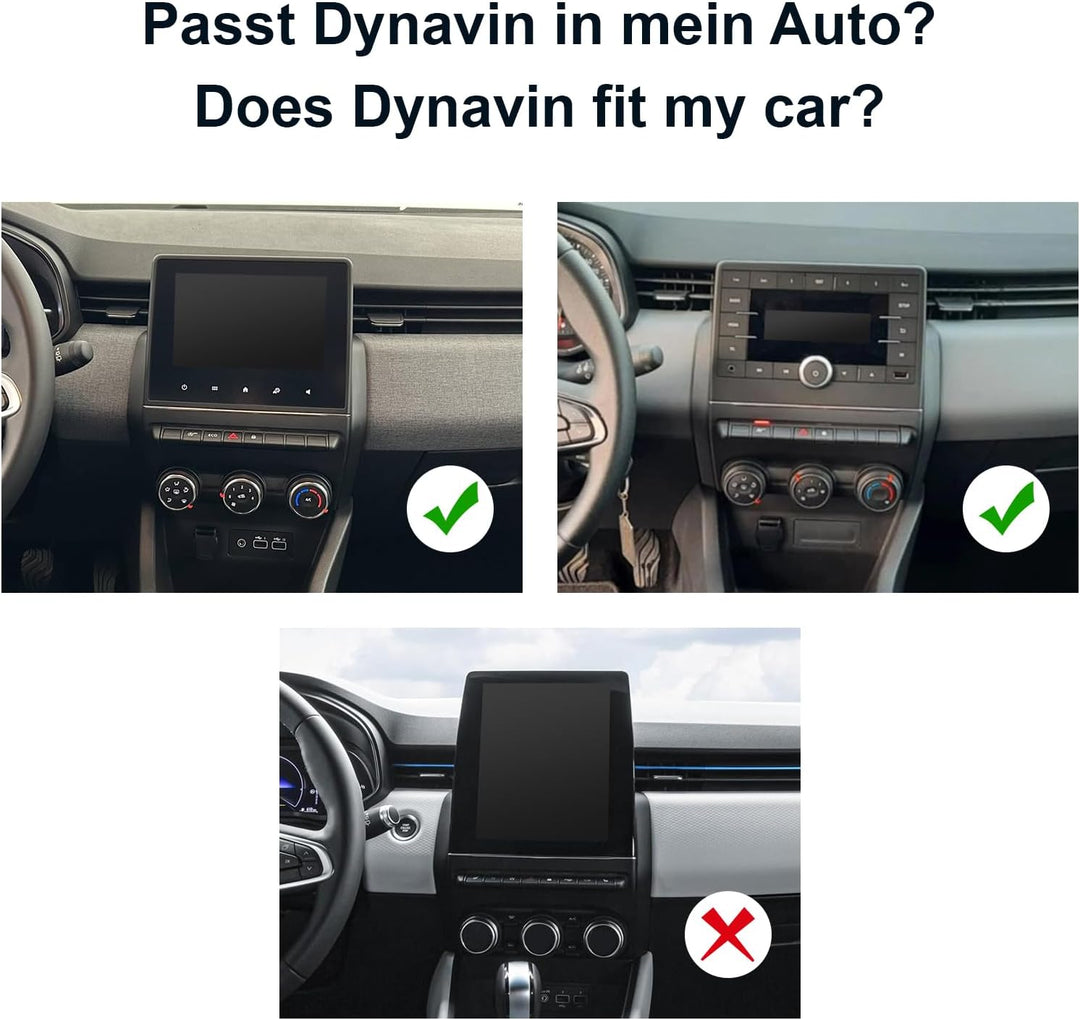 DYNAVIN Android Autoradio Navi für Renault Clio V 2020-2025, 10,1 Zoll Radio mit Wireless Carplay un