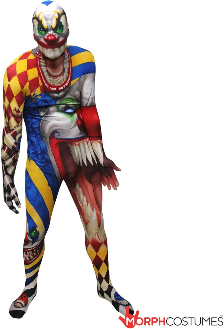 Morphsuits Clown Ork Jaw Dropper Monster Kostüm, Halloween und Karneval - L (163cm-175cm) L Clown, L