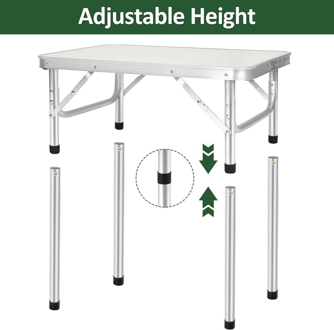 2FT Klapptisch Picknicktisch – Tragbarer Gartentisch für Gartenmöbel & Zubehör – Stabiler, Leichter
