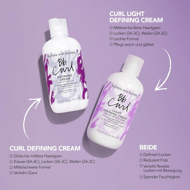 Bumble and Bumble Curl Light Defining Creme, 250 ml Unparfümiert 250.00 ml (1er Pack), Unparfümiert