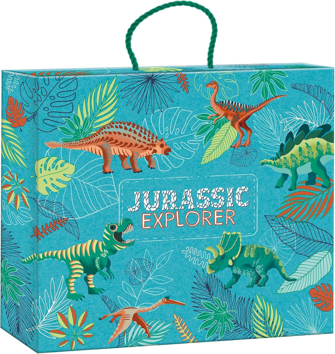 Janod - Dino-Forscher - Entdecker-Koffer - Kreativset - 6 Verschiedene Aktivitäten - Basteln für Kin