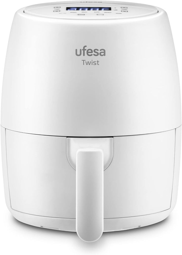 Ufesa Twist Heissluftfritteuse ohne Öl, 2L, Airfryer mit 6 Programme, 1200w, Zeitchaltuhr, Temperatu