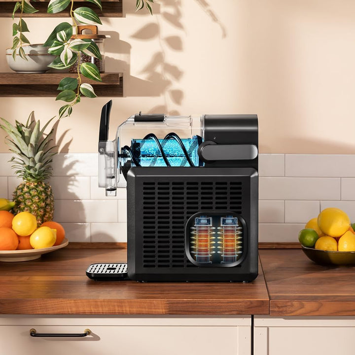 Cecotec Slush-Eis Maschine 2,6 L Twist&Ice 2600, Getränke fertig in 15-60 Minuten, Touch-Steuerung,
