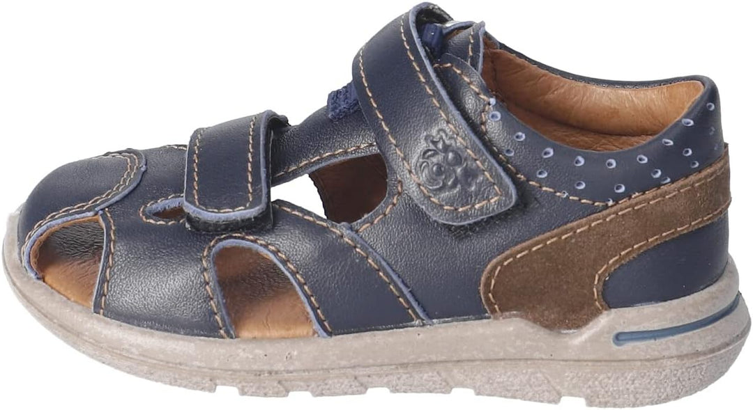 PEPINO Ricosta Mädchen und Jungen Kletthalbschuhe KASPI,Halbschuhe,WMS:Mittel, Blau 180
