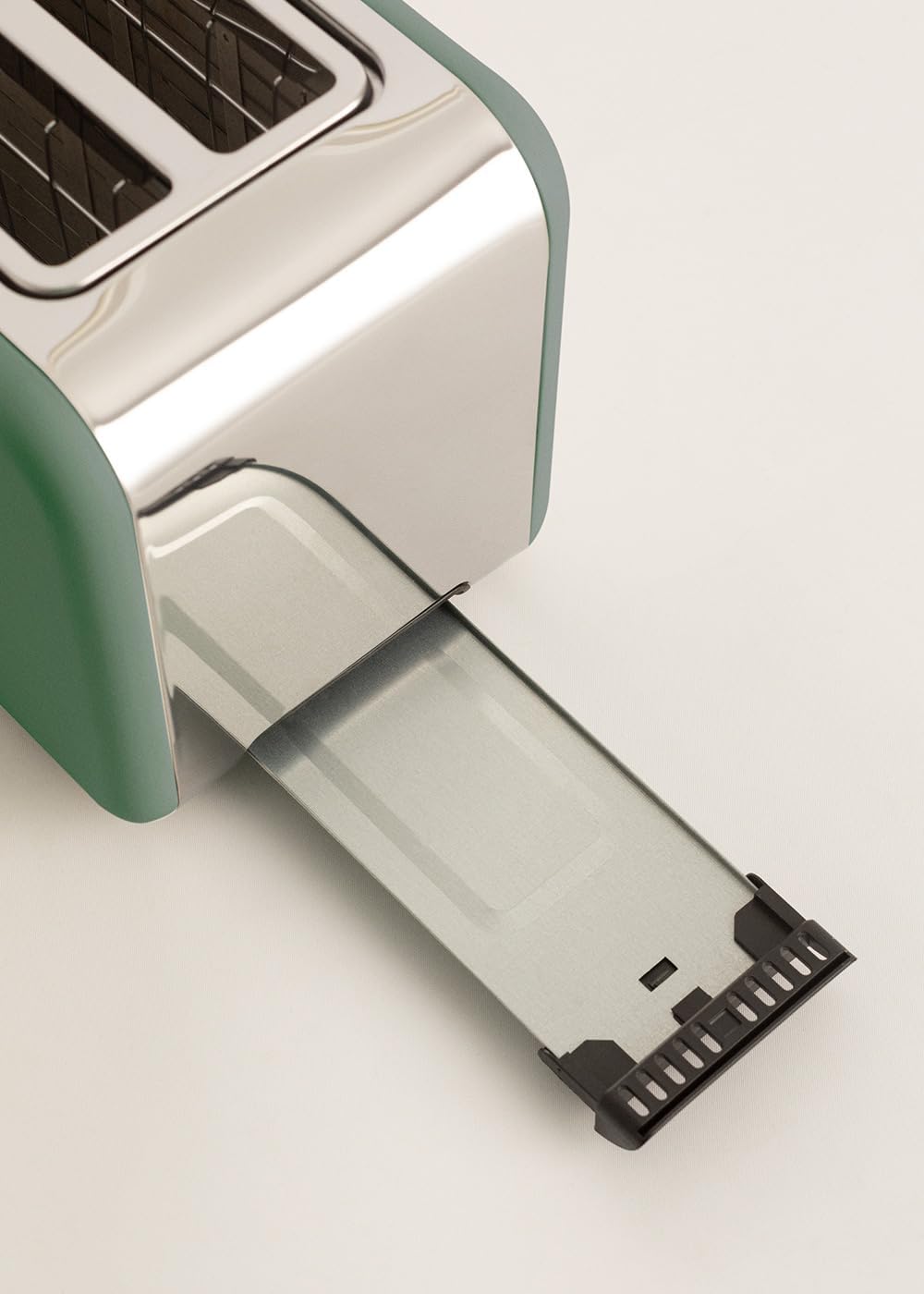 CREATE/TOAST RETRO XL/Toaster Salbeigrün / 6 Leistungsstufen, Krümelschublade, Thermostat, Auftauen,
