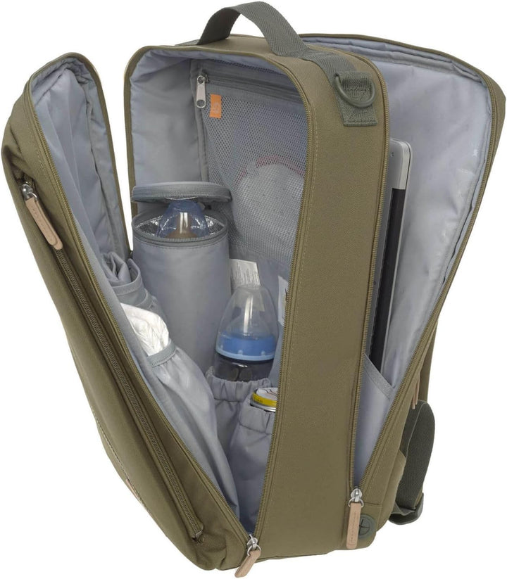 LÄSSIG Baby Wickelrucksack mit Wickelunterlage, Kinderwagenbefestigung, Flaschenwärmer wasserabweise