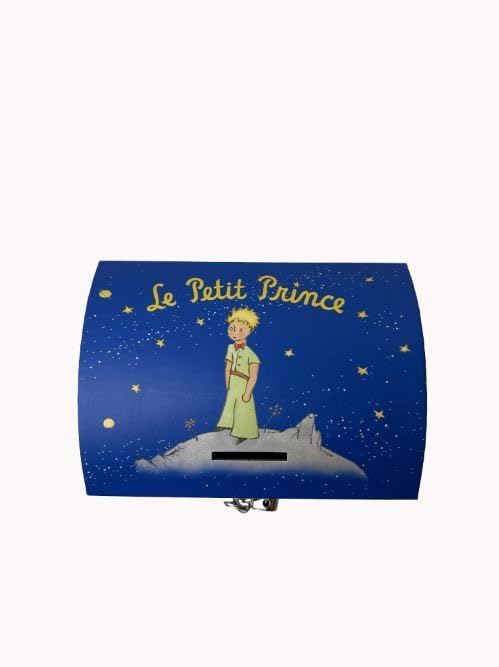 Trousselier T83230 - Der kleine Prinz Saint Exupery - Vorhängeschloss Spardose & Musikschmuckdose -