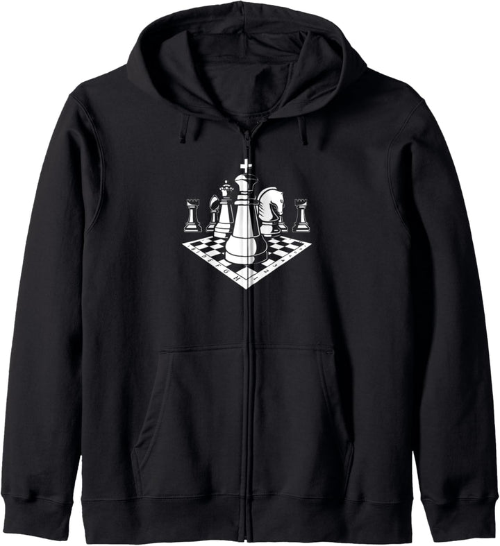 Schach Schachmatt Figur Spieler - Schachzug Schach Kapuzenjacke