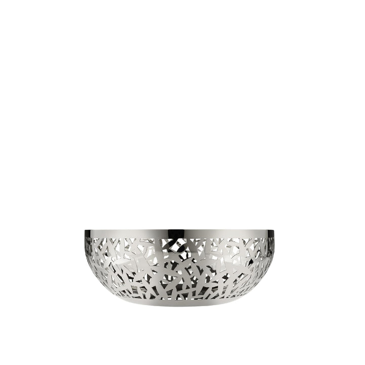 Alessi "Cactus" Schale, durchbrochen aus Edelstahl 8.5 x 22 x 11.7 cm Silber, 8.5 x 22 x 11.7 cm Sil