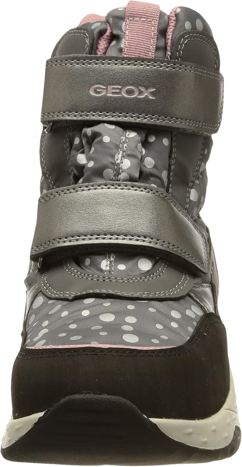 Geox Mädchen J Sentiero Girl B AbAnkle Boot 32 EU Dk Grey Rose, 32 EU Dk Grey Rose