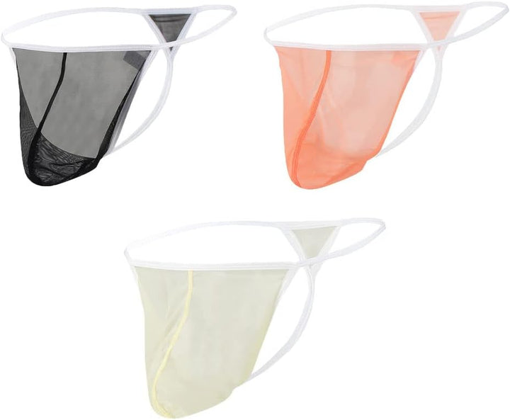 YAHWULAI Niedrige Taille Herren-String, Weich und Bequem,Leicht & Dehnbar XL 3 Pack:multi 01, XL 3 P