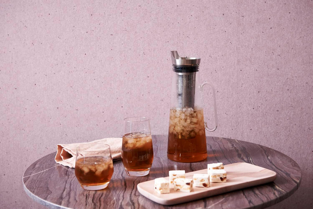 Bredemeijer Eistee Maker Glaskanne 1.2 Liter mit Edelstahlfilter