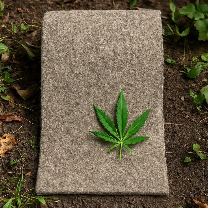Florade Hanfmatte 0,65 × 10 m | Nagerteppich aus 100% Naturhanf | Kleintier-Einstreu für Käfig & Sta