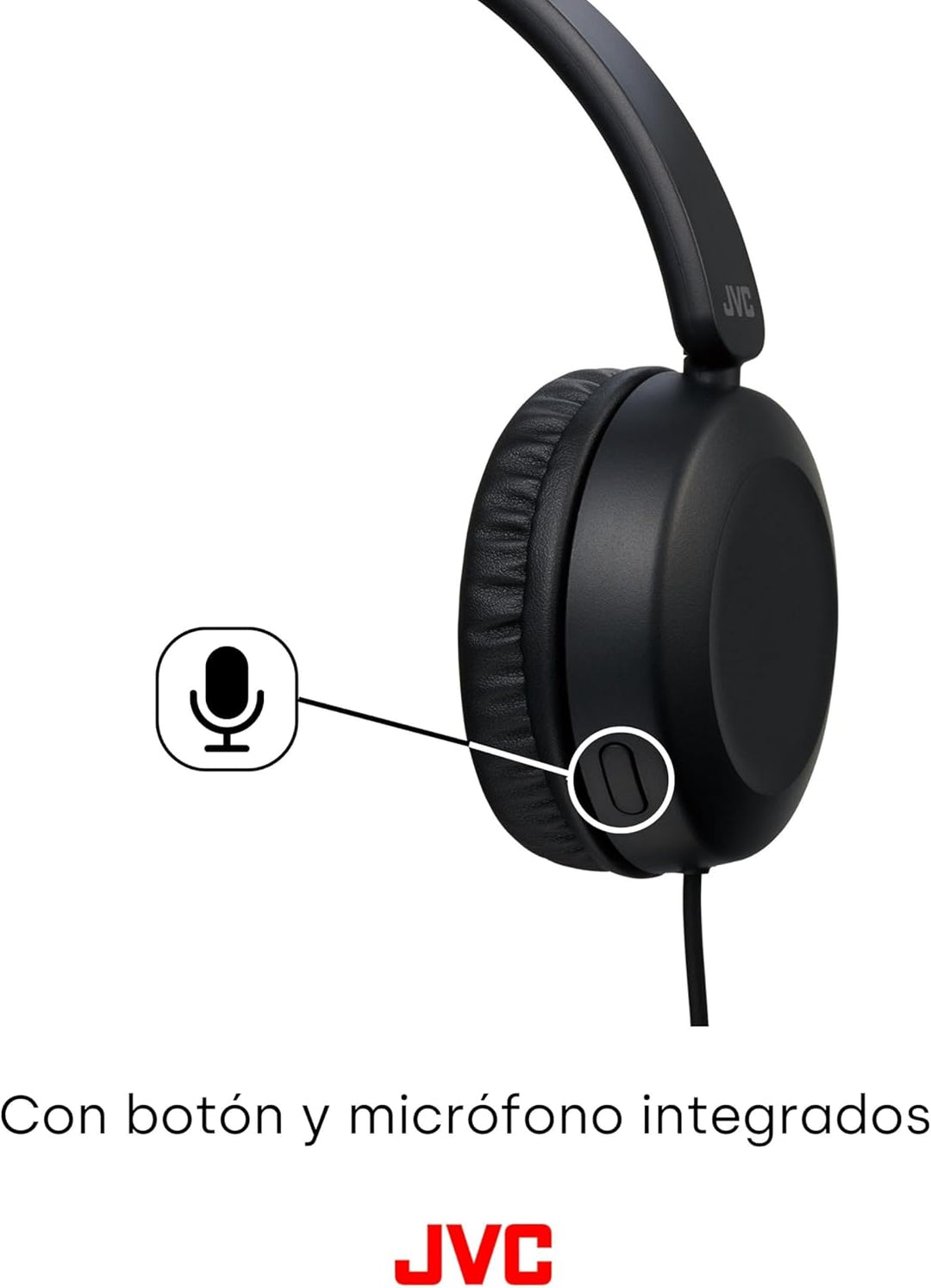 JVC, Kopfhörer, aufliegend, faltbar, Fernbedienung und Mikrofon für Smartphones in den Kopfhörern, H