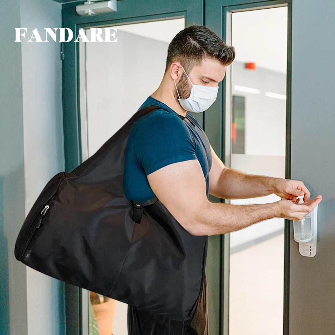 FANDARE Yogatasche Sporttasche Reisetasche Herren Damen Weekender mit Schuhfach Ryanair Handgepäck T