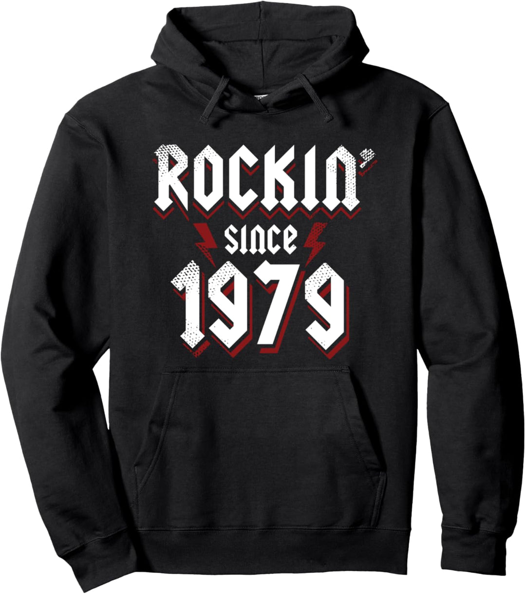 Rockin Since 1979 44 Jahre alte Rockmusik 44. Geburtstag Pullover Hoodie