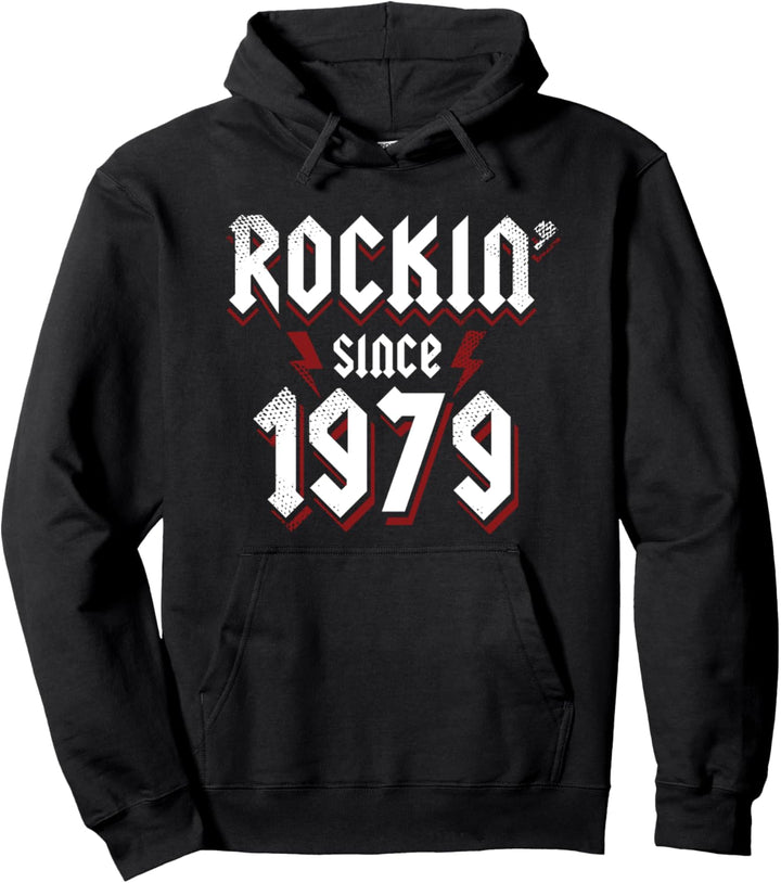 Rockin Since 1979 44 Jahre alte Rockmusik 44. Geburtstag Pullover Hoodie