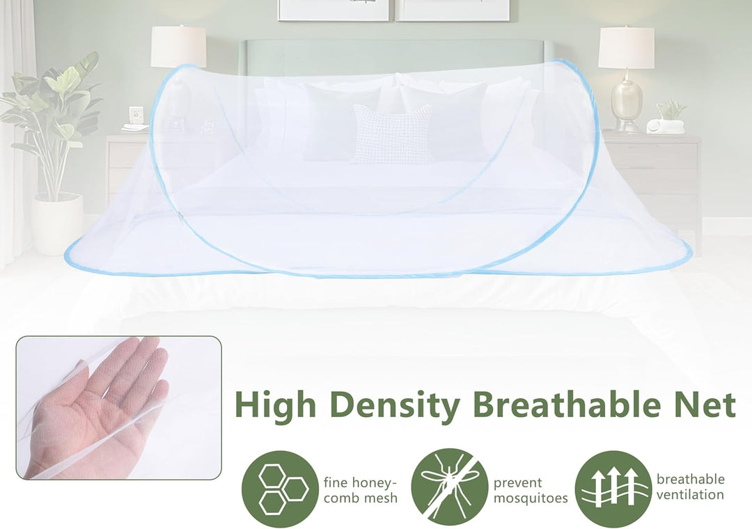 Gugxiom Foldable Net, Moskitonetz Up for Single Bed, Portable Reise Moskitonetz, Net für Bedroom, Ou
