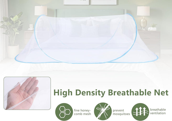 Gugxiom Foldable Net, Moskitonetz Up for Single Bed, Portable Reise Moskitonetz, Net für Bedroom, Ou