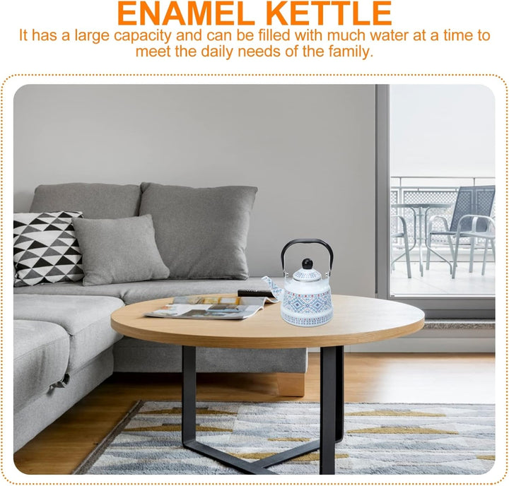 DOITOOL Topf Aus Emaille Kaffee Teekanne Wasserflasche Aus Edelstahl Teekanne Aus Edelstahl Wasserko