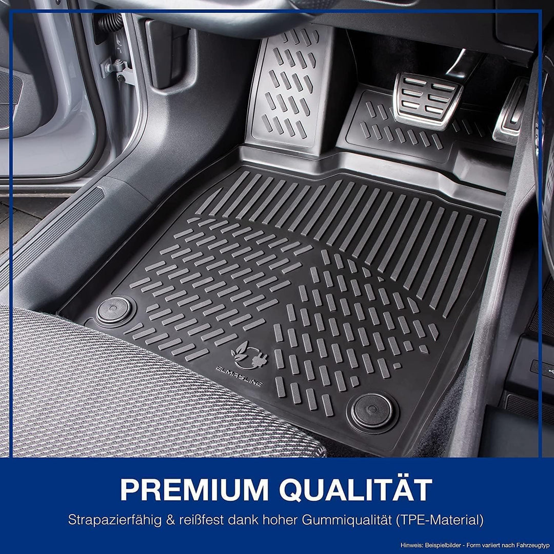 ELMASLINE 3D Gummimatten &amp; Kofferraumwanne Set für SEAT TARRACO 2019-2025 5-Sitzer (unterer Ladebode