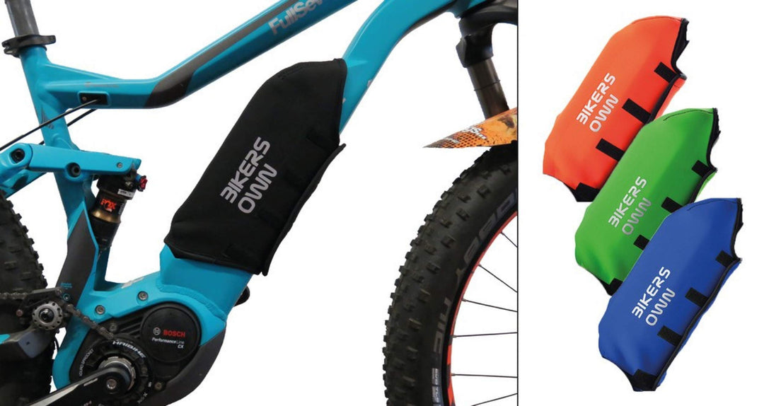 BikersOwn Case4rain Powerpack 300/400 Rahmen-Akkuschutz Kettenschützer, schwarz-Orange, One Size