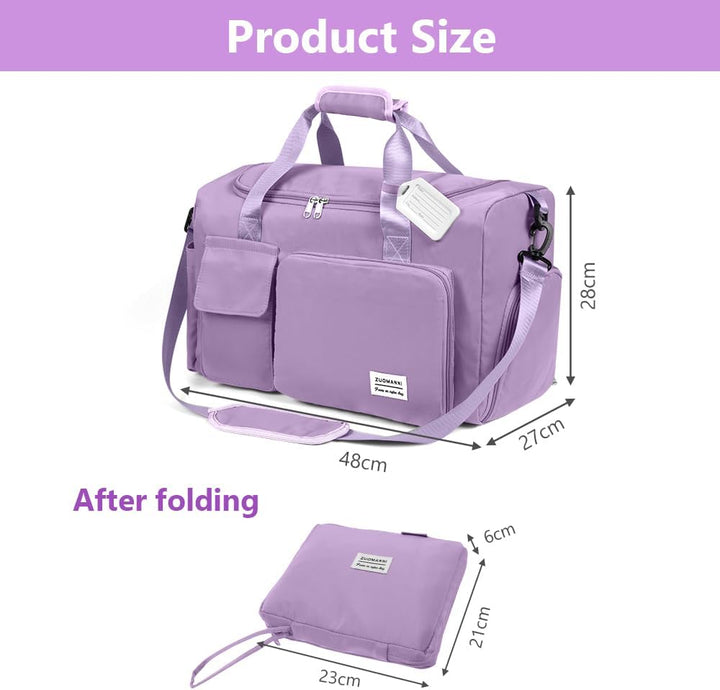 Flintronic 36L Faltbare Reisetasche Gepäcktasche Grosse Weekender Übernachtungstasche Urlaubstasche