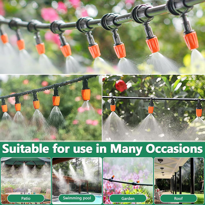 269 Stück Bewässerungssystem,40M+8M Bewässerungsrohre,DIY Gartenbewässerung,Automatische Sprinkler T