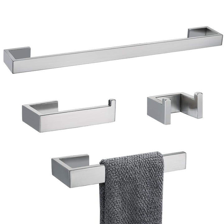 Q8-P4BR Badezimmer-Hardware-Zubehör-Set, Handtuchhalter, Bademantelhaken, Toilettenpapierhalter, Ede