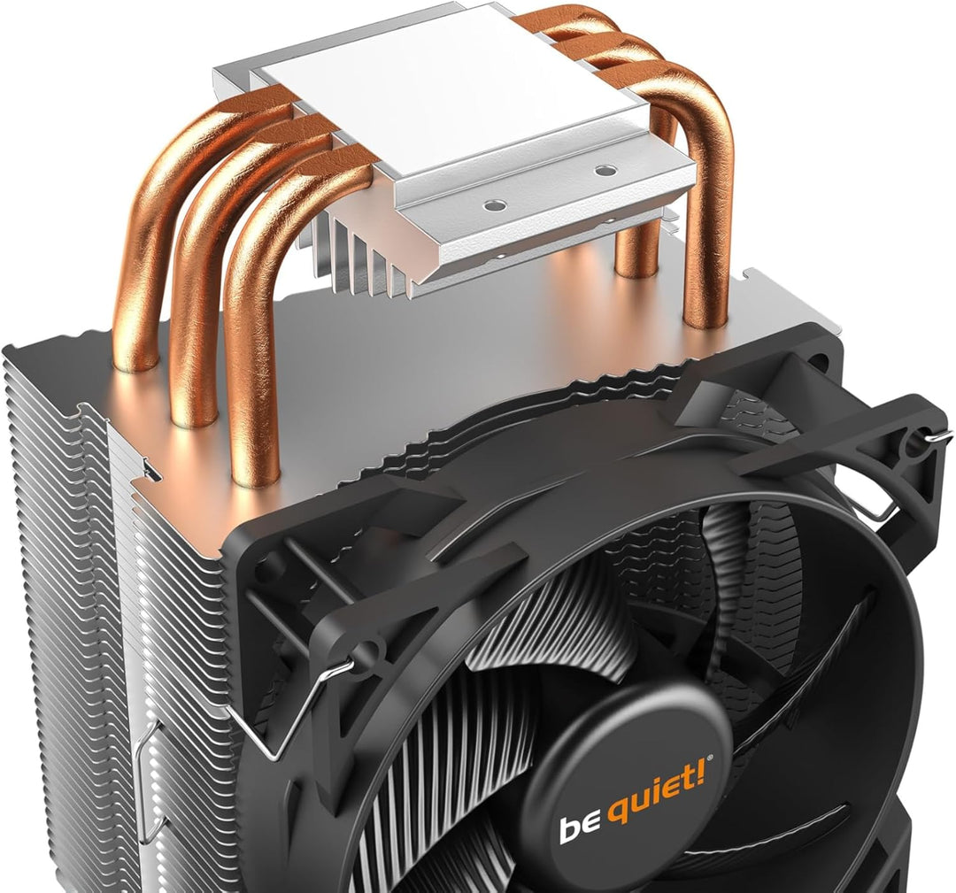 be quiet! Pure Rock Slim 2, CPU Kühler, 130W TDP, Pure Wings 2 92mm PWM Lüfter, 3 Heatpipes, asymmet