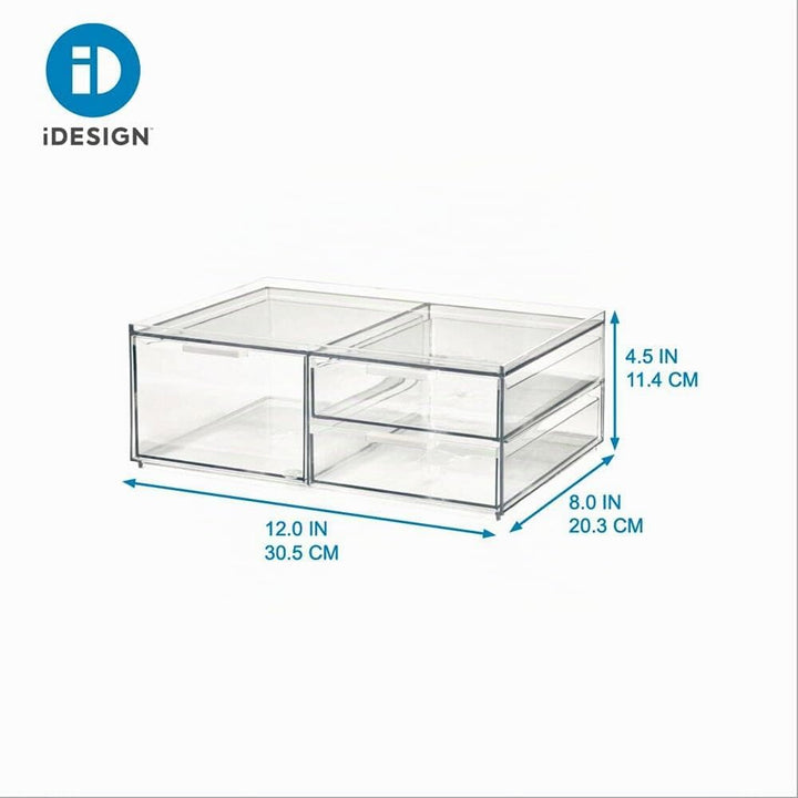 iDesign Make-up Organizer, Schmink Aufbewahrung mit 3 Schubladen aus der Signature Series by Sarah T