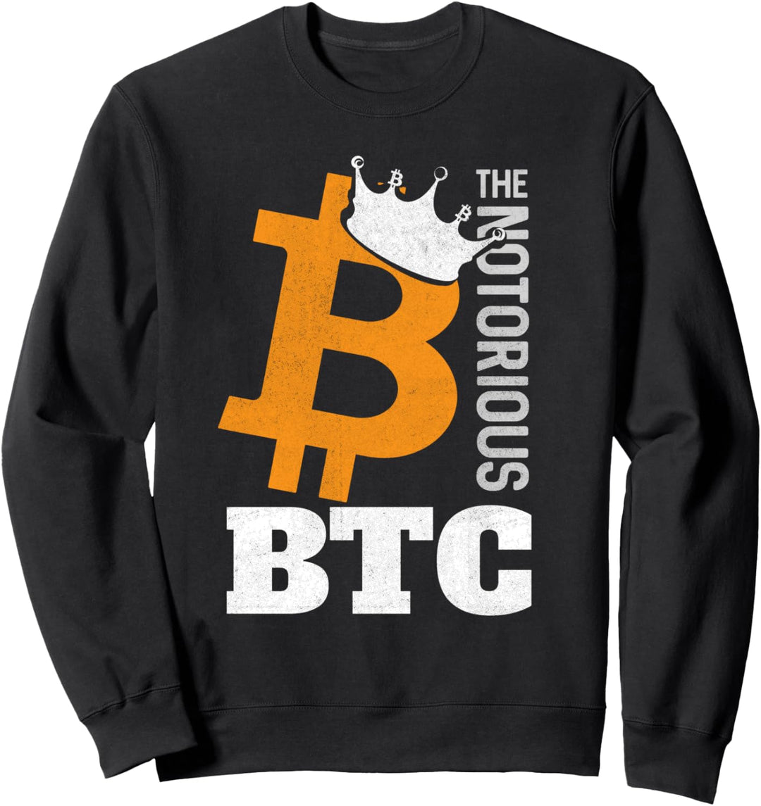 The Notorious BTC Bitcoin Crown King Sweatshirt