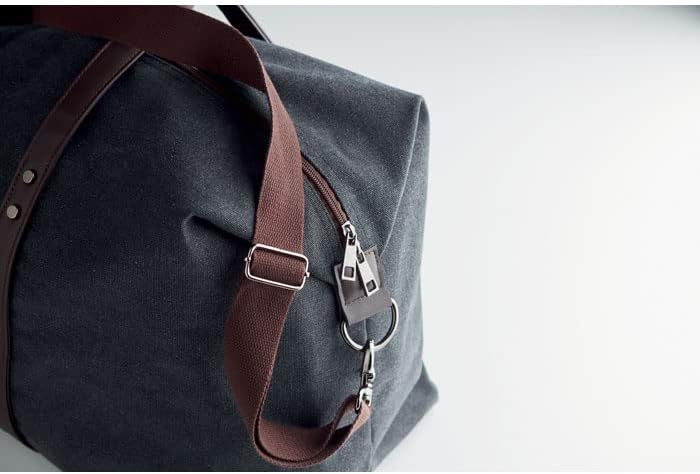 Weekender Tasche Schwerer Denim Canvas - Details aus recyceltem PU - Schuhtasche - Innenfutter recyc