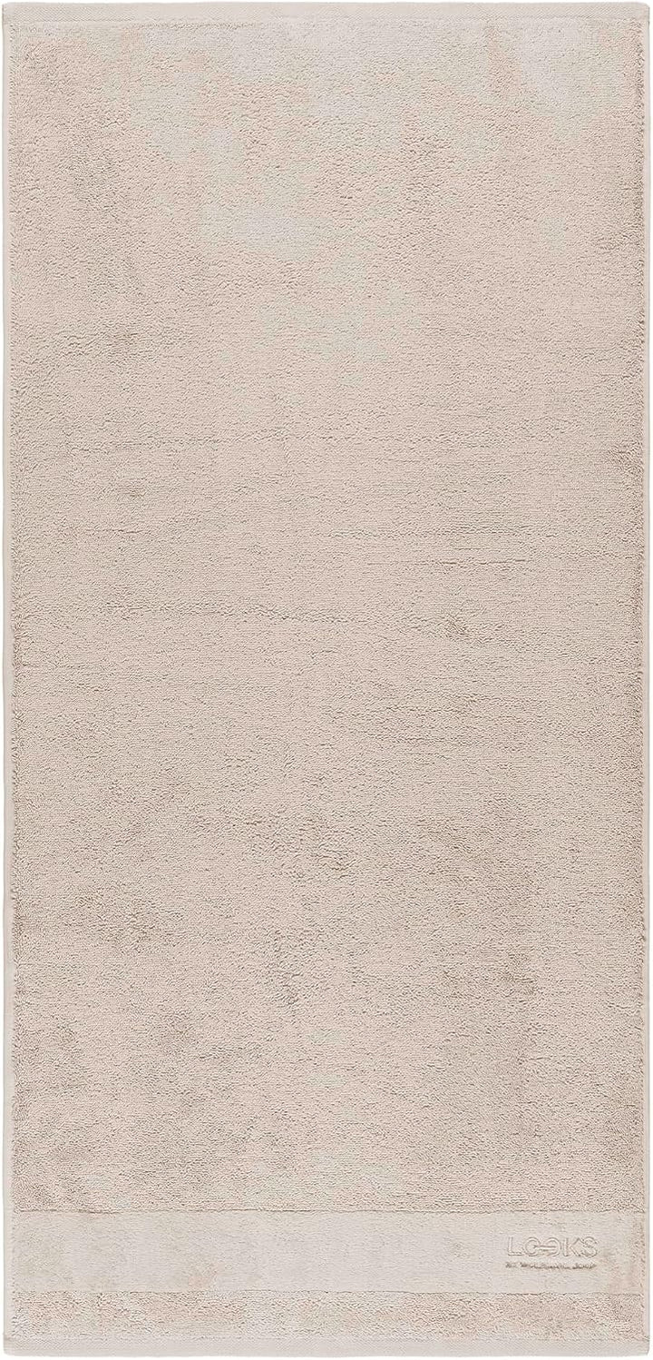 LOOKS BY WOLFGANG JOOP 2X Handtuch 50x100 cm – 100% Baumwolle Doppelpack Luxus Handtücher mit Aufhän