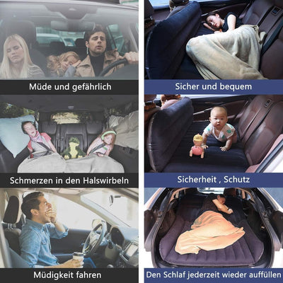QDH SUV Auto Luftmatratzen-Camping Aufblasbare Matratze-Aufblasbares Bett für den Auto-Rücksitz-Dick