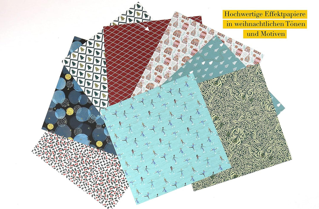 Origamisterne? Gerne! – Gold Edition – Weihnachtliches Bastelset zum Sofort-Losfalten: Mit Anleitung