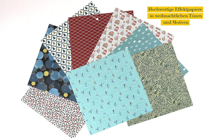 Origamisterne? Gerne! – Gold Edition – Weihnachtliches Bastelset zum Sofort-Losfalten: Mit Anleitung